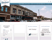 Tablet Screenshot of downtownsherman.com